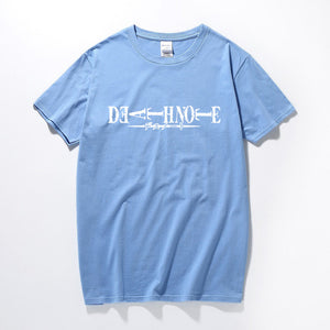 Death Note Logo Unisex T-shirt Summer Top Casual Short Sleeve T shirt Camisetas Hombre Fashion clothes