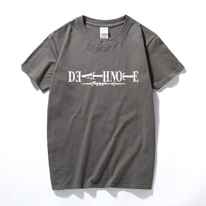 Death Note Logo Unisex T-shirt Summer Top Casual Short Sleeve T shirt Camisetas Hombre Fashion clothes