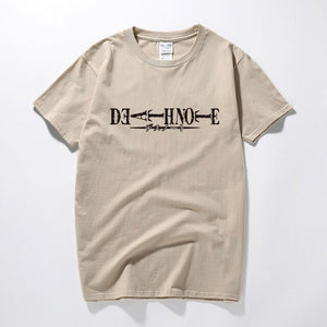 Death Note Logo Unisex T-shirt Summer Top Casual Short Sleeve T shirt Camisetas Hombre Fashion clothes