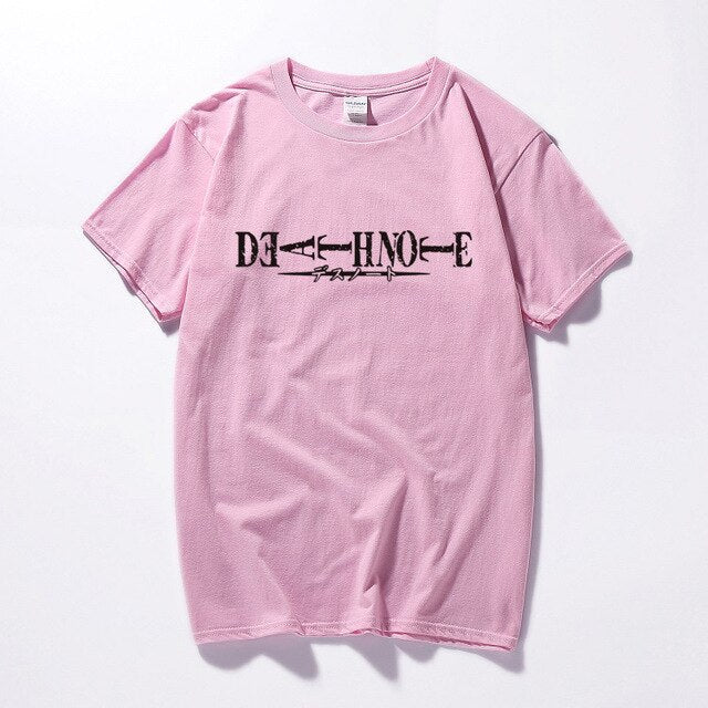Death Note Logo Unisex T-shirt Summer Top Casual Short Sleeve T shirt Camisetas Hombre Fashion clothes