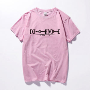 Death Note Logo Unisex T-shirt Summer Top Casual Short Sleeve T shirt Camisetas Hombre Fashion clothes