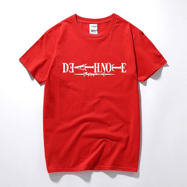 Death Note Logo Unisex T-shirt Summer Top Casual Short Sleeve T shirt Camisetas Hombre Fashion clothes