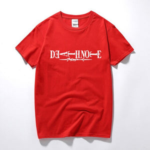 Death Note Logo Unisex T-shirt Summer Top Casual Short Sleeve T shirt Camisetas Hombre Fashion clothes