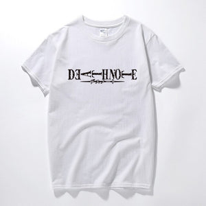 Death Note Logo Unisex T-shirt Summer Top Casual Short Sleeve T shirt Camisetas Hombre Fashion clothes