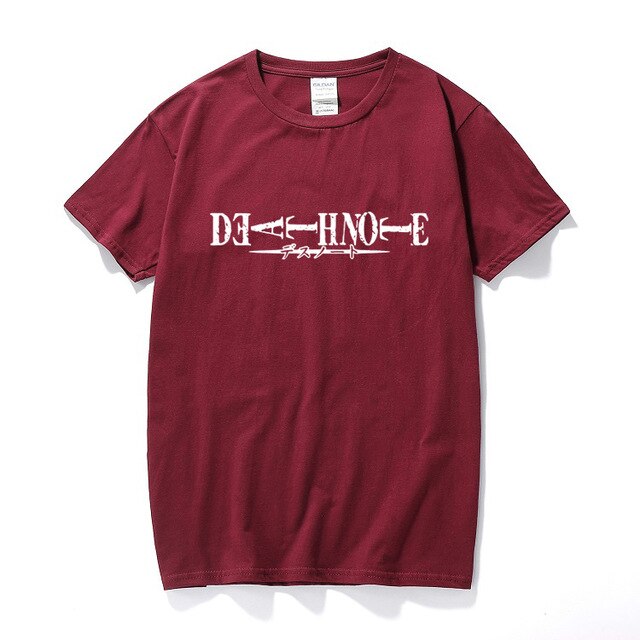 Death Note Logo Unisex T-shirt Summer Top Casual Short Sleeve T shirt Camisetas Hombre Fashion clothes