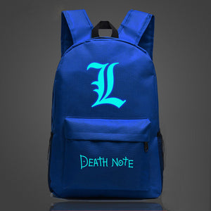 DEATH NOTE Comics Printing Men Women Backpack Fashion Starry Sky Teenagers School Bag Large Capacity Travel Rucksack