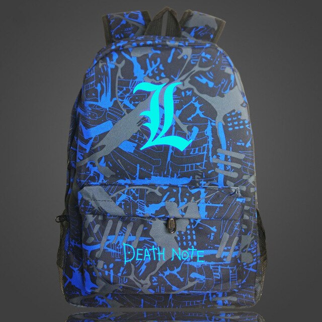 DEATH NOTE Comics Printing Men Women Backpack Fashion Starry Sky Teenagers School Bag Large Capacity Travel Rucksack