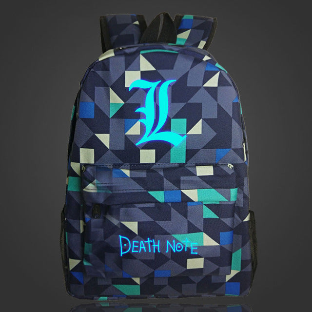 DEATH NOTE Comics Printing Men Women Backpack Fashion Starry Sky Teenagers School Bag Large Capacity Travel Rucksack