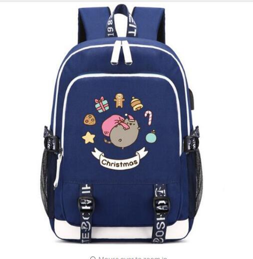 Death Note Backpack with USB Charging Port and Lock &Headphone interface for College Student Work Mochilas backpack school