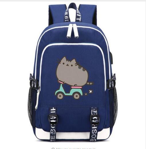 Death Note Backpack with USB Charging Port and Lock &Headphone interface for College Student Work Mochilas backpack school