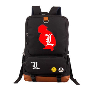 Japan anime Death Note backpack Yagami Light Unisex Laptop Shoulder Bag Travel Shoulder Bag canvas Package Laptop Rucksack