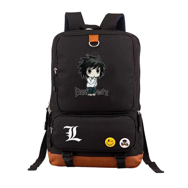Japan anime Death Note backpack Yagami Light Unisex Laptop Shoulder Bag Travel Shoulder Bag canvas Package Laptop Rucksack