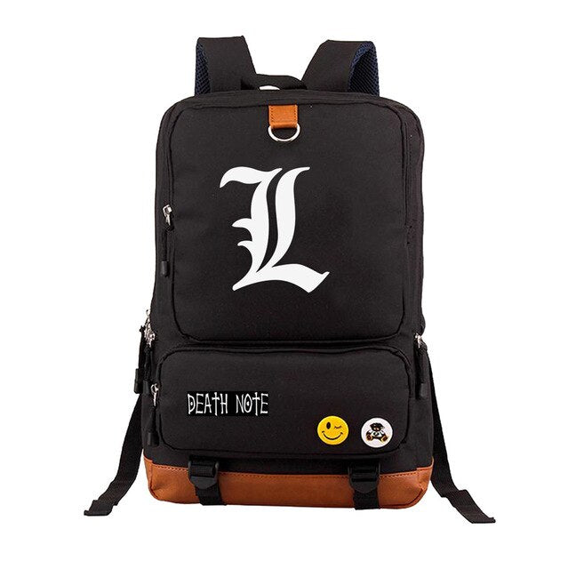 Japan anime Death Note backpack Yagami Light Unisex Laptop Shoulder Bag Travel Shoulder Bag canvas Package Laptop Rucksack