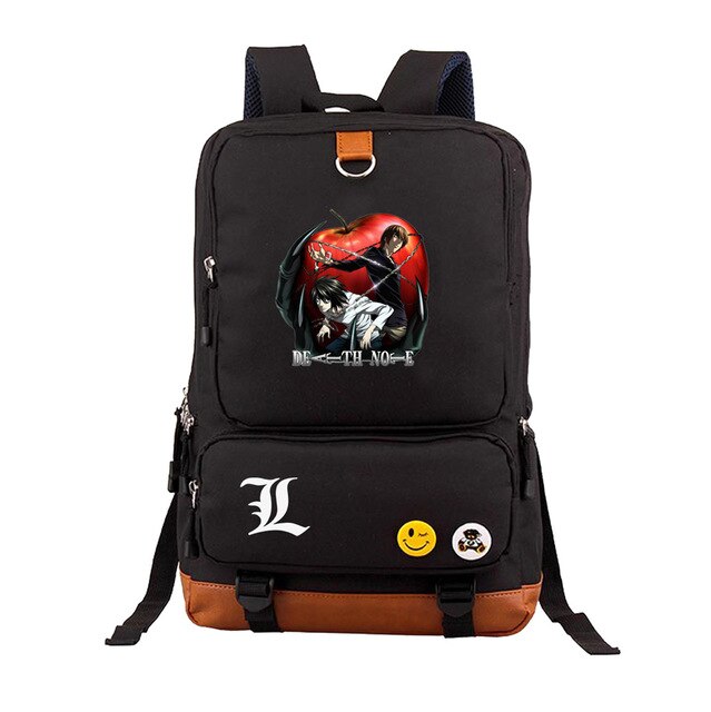 Japan anime Death Note backpack Yagami Light Unisex Laptop Shoulder Bag Travel Shoulder Bag canvas Package Laptop Rucksack