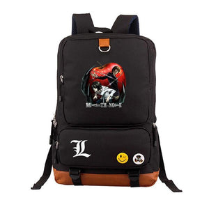 Japan anime Death Note backpack Yagami Light Unisex Laptop Shoulder Bag Travel Shoulder Bag canvas Package Laptop Rucksack