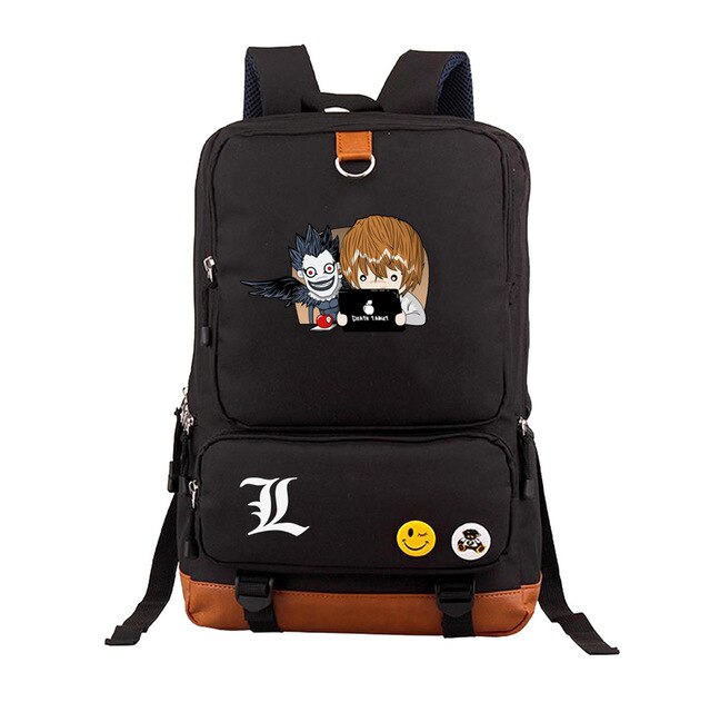 Japan anime Death Note backpack Yagami Light Unisex Laptop Shoulder Bag Travel Shoulder Bag canvas Package Laptop Rucksack