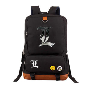 Japan anime Death Note backpack Yagami Light Unisex Laptop Shoulder Bag Travel Shoulder Bag canvas Package Laptop Rucksack
