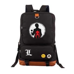Japan anime Death Note backpack Yagami Light Unisex Laptop Shoulder Bag Travel Shoulder Bag canvas Package Laptop Rucksack