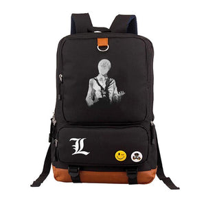 Japan anime Death Note backpack Yagami Light Unisex Laptop Shoulder Bag Travel Shoulder Bag canvas Package Laptop Rucksack