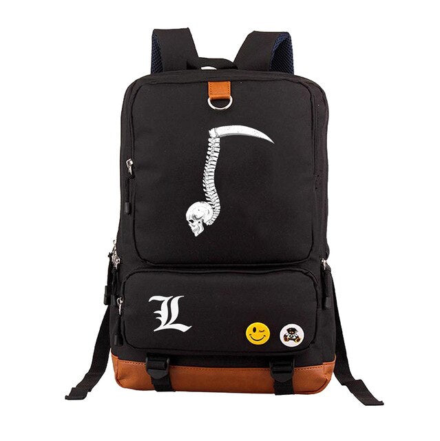 Japan anime Death Note backpack Yagami Light Unisex Laptop Shoulder Bag Travel Shoulder Bag canvas Package Laptop Rucksack