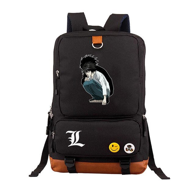 Japan anime Death Note backpack Yagami Light Unisex Laptop Shoulder Bag Travel Shoulder Bag canvas Package Laptop Rucksack