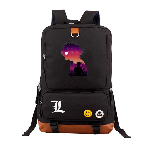 Japan anime Death Note backpack Yagami Light Unisex Laptop Shoulder Bag Travel Shoulder Bag canvas Package Laptop Rucksack