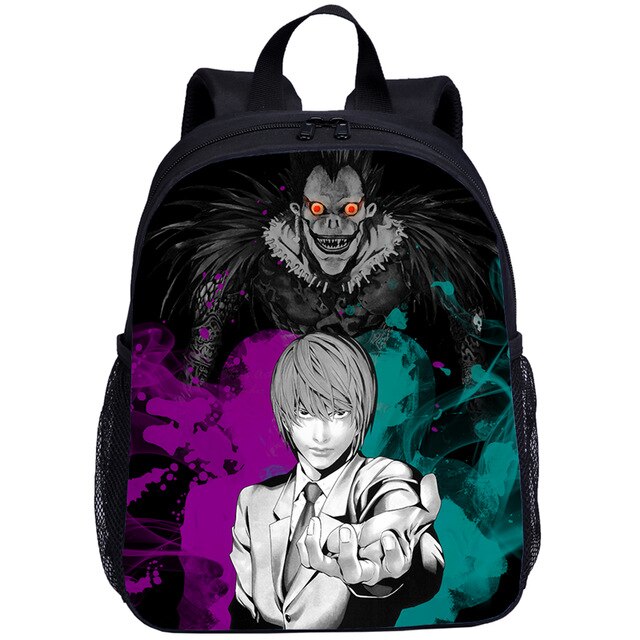 Fashion Anime Student Backpack Baby Boys Nursery School Bag Mini Kid Cartoon Death Note Print School Backpack Child Shoulder Bag