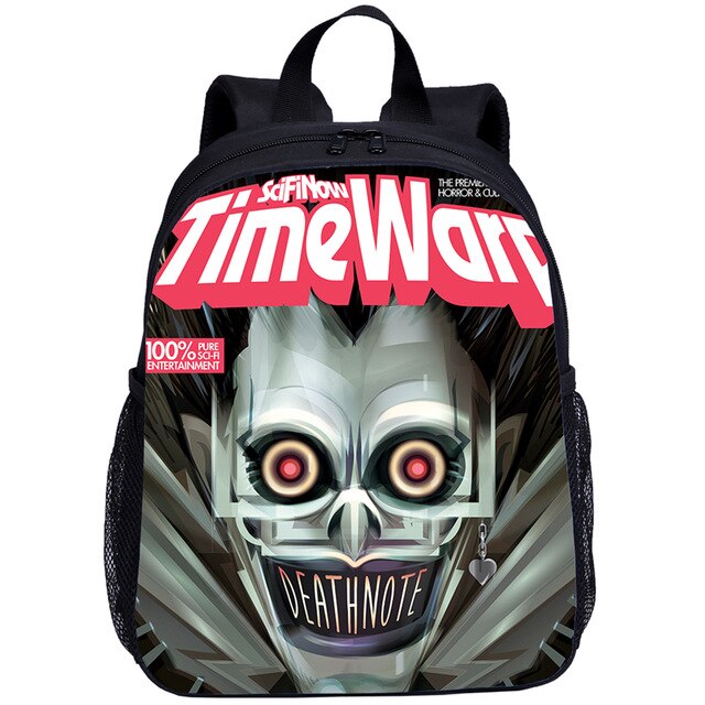 Fashion Anime Student Backpack Baby Boys Nursery School Bag Mini Kid Cartoon Death Note Print School Backpack Child Shoulder Bag