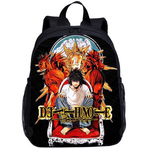 Fashion Anime Student Backpack Baby Boys Nursery School Bag Mini Kid Cartoon Death Note Print School Backpack Child Shoulder Bag