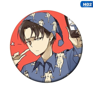1pc Hot Anime Attack on Titan Cosplay Badge Cartoon Eren Brooch Pins Collection bags Badges for Backpacks Button Clothes