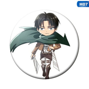1pc Hot Anime Attack on Titan Cosplay Badge Cartoon Eren Brooch Pins Collection bags Badges for Backpacks Button Clothes