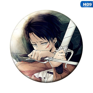 1pc Hot Anime Attack on Titan Cosplay Badge Cartoon Eren Brooch Pins Collection bags Badges for Backpacks Button Clothes