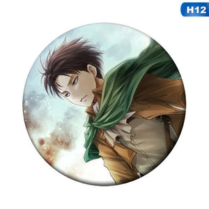 1pc Hot Anime Attack on Titan Cosplay Badge Cartoon Eren Brooch Pins Collection bags Badges for Backpacks Button Clothes