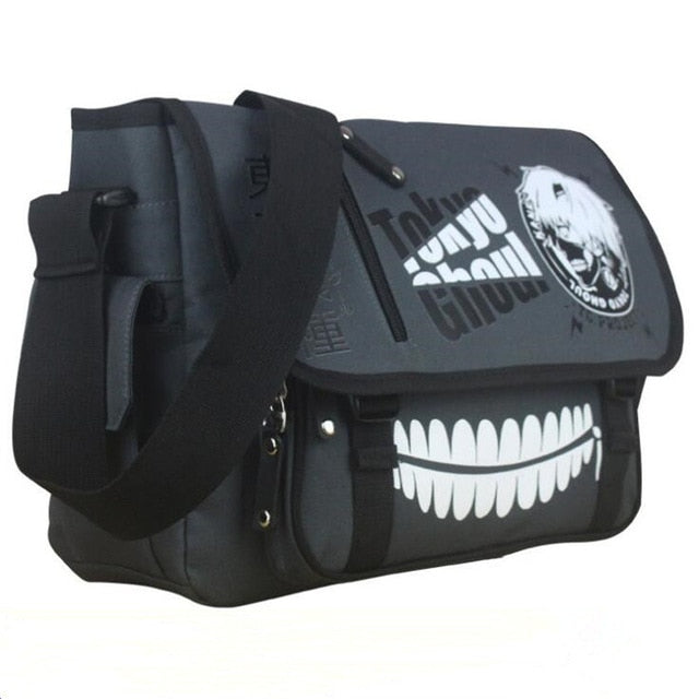 Hot New Anime Haversack Attack on Titan Totoro Tokyo Ghoul Shoulder Bag High Capacity Canvas Leisure Student Messenger Bag
