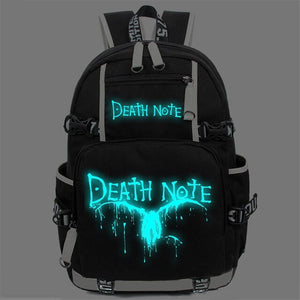 Japan Anime Death Note Backpack Large Oxford Luminous Printing Shoulder Bag for Boys Girls Travel Laptop Book Bags