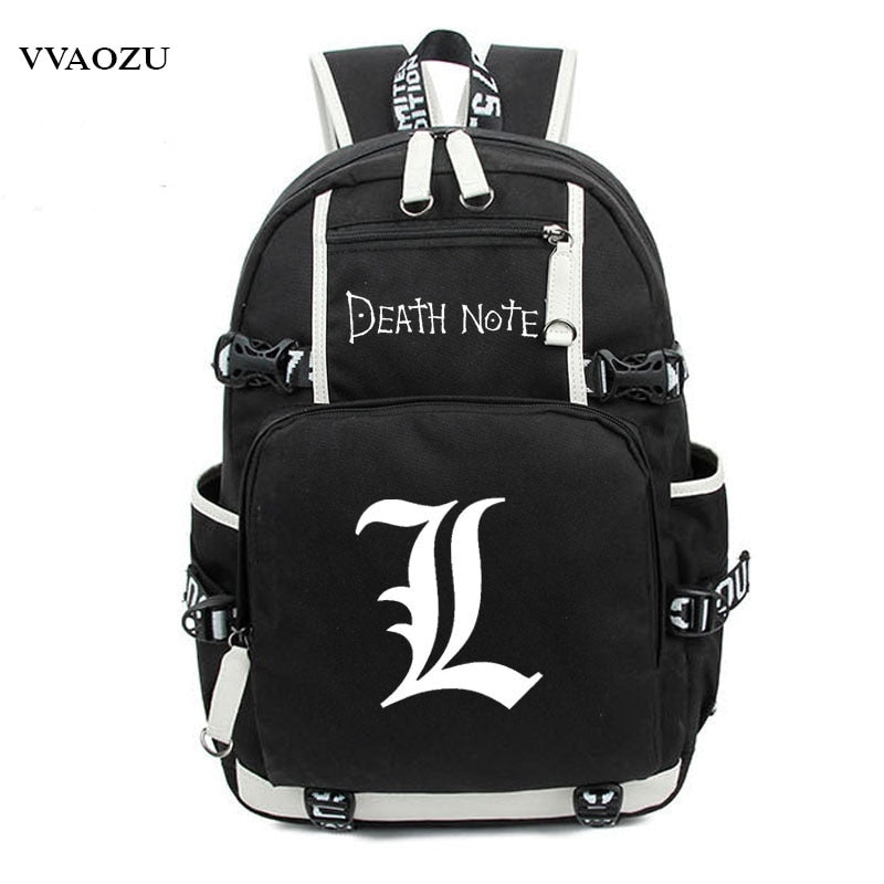 Japan Anime Death Note Backpack Large Oxford Luminous Printing Shoulder Bag for Boys Girls Travel Laptop Book Bags