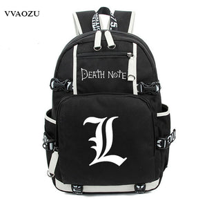 Japan Anime Death Note Backpack Large Oxford Luminous Printing Shoulder Bag for Boys Girls Travel Laptop Book Bags