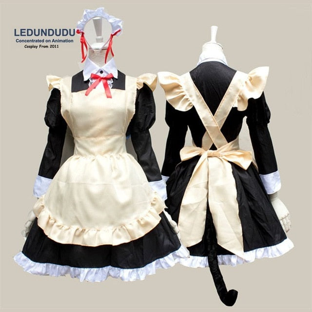 Hot Oreimo Ore no Imouto ga Konnani Kawaii ga Nai Gokou Ruri Cosplay Costumes Long Sleeve Women Kousaka kirino Lolita Maid Dress