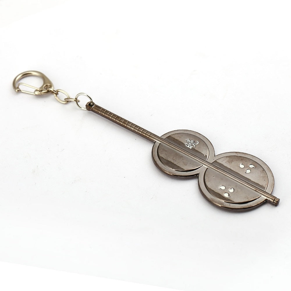 J Store Japan Anime Naruto Keychain Uchiha Madara palm-leaf Fan Key Holder Keyring men Accessoires Llaveros porte clef