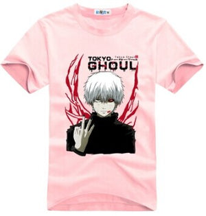 Tokyo Ghoul cosplay costume anime blood tooth mask white wig tshirt t-shirt tee coat jacket hoodie
