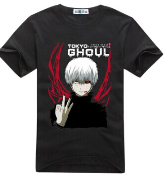 Tokyo Ghoul cosplay costume anime blood tooth mask white wig tshirt t-shirt tee coat jacket hoodie