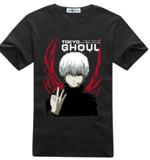 Tokyo Ghoul cosplay costume anime blood tooth mask white wig tshirt t-shirt tee coat jacket hoodie