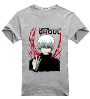 Tokyo Ghoul cosplay costume anime blood tooth mask white wig tshirt t-shirt tee coat jacket hoodie