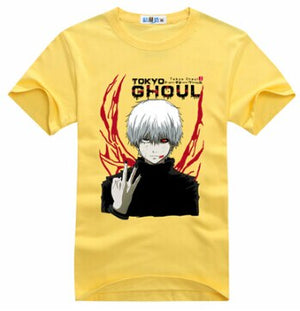 Tokyo Ghoul cosplay costume anime blood tooth mask white wig tshirt t-shirt tee coat jacket hoodie