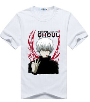 Tokyo Ghoul cosplay costume anime blood tooth mask white wig tshirt t-shirt tee coat jacket hoodie