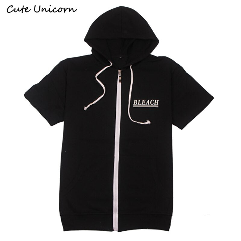 2018 new arrivals Bleach Coat short sleeve hooded Jacket men thin tops boys clothes mens jackets and coats outerwear clothing