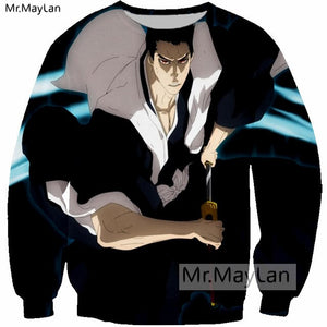 Harajuku Anime Bleach Sweatshirts Women/Men Long Sleeves Pullover Cool Hipster Outfits Hoodies Tops Harajuku Autumn Clothes 5XL