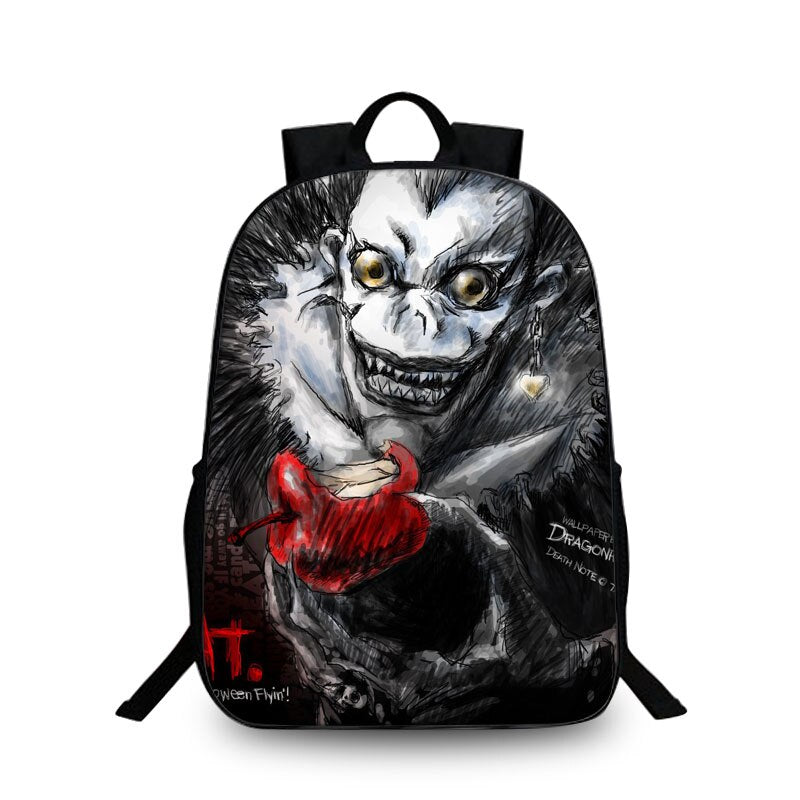 Women Fashion Backpack Death Note School Bag Children Laptop Backpacks For Teenagers Nylon Shoulder Bag Students Travel Bags