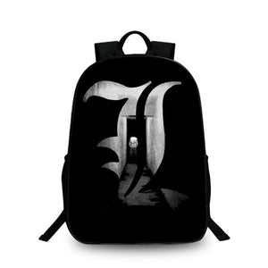 Women Fashion Backpack Death Note School Bag Children Laptop Backpacks For Teenagers Nylon Shoulder Bag Students Travel Bags