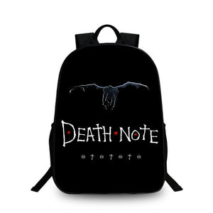 Women Fashion Backpack Death Note School Bag Children Laptop Backpacks For Teenagers Nylon Shoulder Bag Students Travel Bags